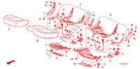 CUSCINO SEDILE POSTERIORE per Honda JAZZ 1.4 ES 5 Porte 5 velocità manuale 2010