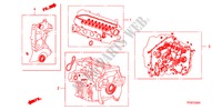 KIT GUARNIZIONE per Honda JAZZ 1.4 ES   TEMP TIRE 5 Porte 5 velocità manuale 2010