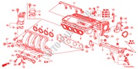 MOLTEPLICE ASPIRAZIONE per Honda JAZZ 1.4 LSSH 5 Porte 5 velocità manuale 2010