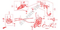 SERRATURA PORTIERA ANT./MANIGLIA ESTERNA(2) per Honda JAZZ 1.4 EX 5 Porte 5 velocità manuale 2010