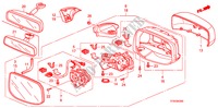 SPECCHIETTO(COMANDO REMOTO) per Honda JAZZ 1.2 LSE 5 Porte 5 velocità manuale 2010