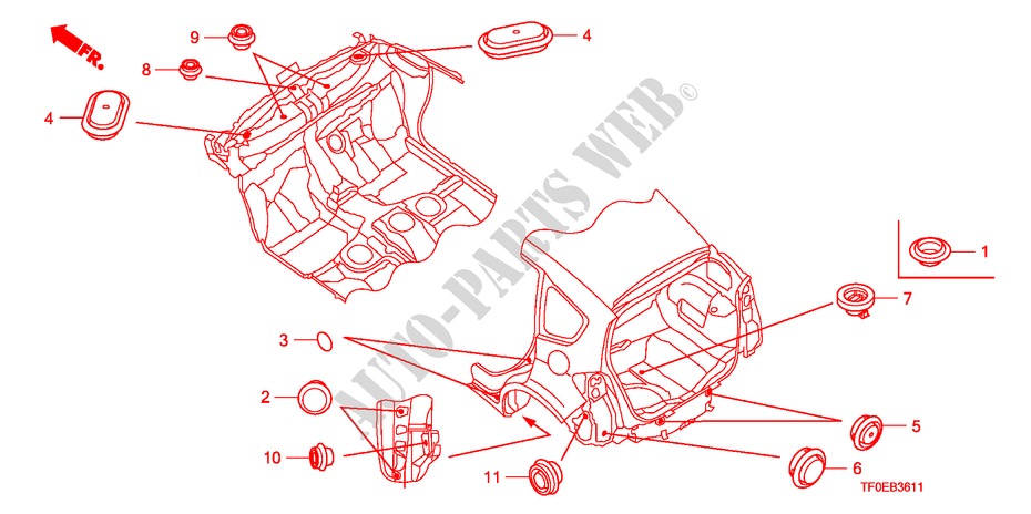 ANELLO DI TENUTA(DIETRO) per Honda JAZZ 1.4 ES   TEMP TIRE 5 Porte 5 velocità manuale 2010