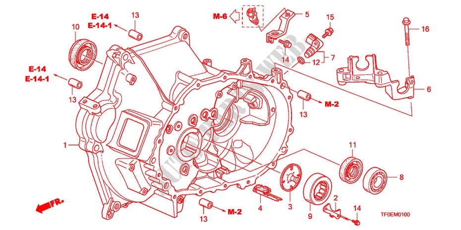 CASSA INNESTO(MT) per Honda JAZZ 1.4 ES   TEMP TIRE 5 Porte 5 velocità manuale 2010