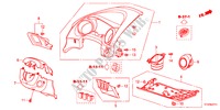 ABBELLIMENTO STRUMENTI(LATO GUIDATORE)(RH) per Honda JAZZ 1.4EX 5 Porte cambioautomatico 2011