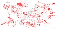 ABBELLIMENTO STRUMENTI(LATO PASSEGGERO)(LH) per Honda JAZZ 1.4LSSH 5 Porte cambioautomatico 2011