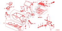 ABBELLIMENTO STRUMENTI(LATO PASSEGGERO)(RH) per Honda JAZZ 1.4EX 5 Porte cambioautomatico 2011