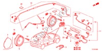 ANTENNA/ALTOPARLANTE per Honda JAZZ 1.4LSSH 5 Porte cambioautomatico 2011