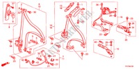 CINTURE DI SICUREZZA per Honda JAZZ 1.2LSE 5 Porte 5 velocità manuale 2011