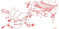 COFANO MOTORE(LH) per Honda JAZZ 1.4LSSH 5 Porte cambioautomatico 2011