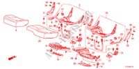 CUSCINO SEDILE POSTERIORE per Honda JAZZ 1.3LX 5 Porte 5 velocità manuale 2011