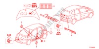 EMBLEMA/ETICHETTA CAUZIONE per Honda JAZZ 1.4EX 5 Porte 5 velocità manuale 2011
