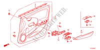 FODERAMENTO PORTIERA ANT.(RH) per Honda JAZZ 1.3LX 5 Porte 5 velocità automatico 2011