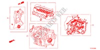 KIT GUARNIZIONE per Honda JAZZ 1.4ESH 5 Porte 5 velocità manuale 2011