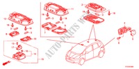 LUCE INTERIORE per Honda JAZZ 1.4EXH 5 Porte 5 velocità manuale 2011