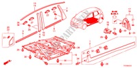 MODANATURA/PROTETTORE per Honda JAZZ 1.2LSRE 5 Porte 5 velocità manuale 2011