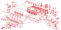MOLTEPLICE ASPIRAZIONE per Honda JAZZ 1.2LSRE 5 Porte 5 velocità manuale 2011