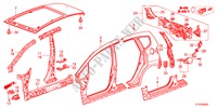 PANNELLI ESTERNI/PANNELLO POSTERIORE per Honda JAZZ 1.4LSSH 5 Porte cambioautomatico 2011