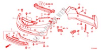 PARAURTI(1) per Honda JAZZ 1.3LX 5 Porte 5 velocità manuale 2011
