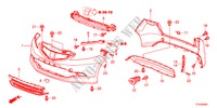PARAURTI(2) per Honda JAZZ 1.4LSSH 5 Porte 5 velocità manuale 2011