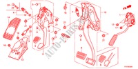 PEDALE(LH) per Honda JAZZ 1.4LSSH 5 Porte cambioautomatico 2011