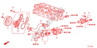POMPA ACQUA per Honda JAZZ 1.2LSRE 5 Porte 5 velocità manuale 2011