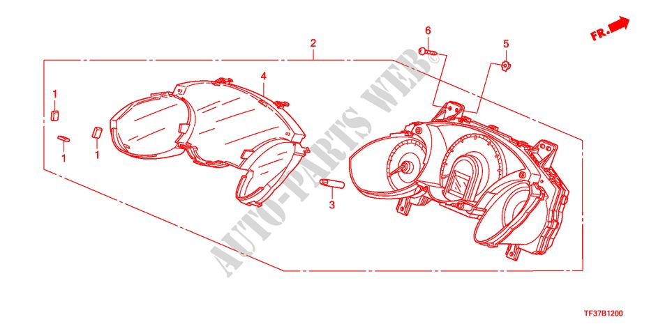 INDICATORE per Honda JAZZ 1.5EX 5 Porte 5 velocità manuale 2011
