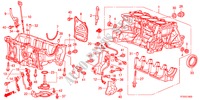 BLOCCO CILINDRO/SCODELLO OLIO(1.2L/1.3L/1.4L) per Honda JAZZ 1.4LS    TEMP TIRE 5 Porte 5 velocità manuale 2012