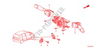 INTERRUTTORE COMBINAZIONE per Honda JAZZ 1.5EX 5 Porte 5 velocità manuale 2012