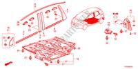 MODANATURA/PROTETTORE per Honda JAZZ 1.5EXT 5 Porte 5 velocità automatico 2012
