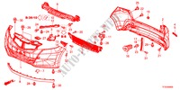 PARAURTI per Honda JAZZ 1.3LX 5 Porte 5 velocità manuale 2012
