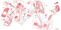 PEDALE(LH) per Honda JAZZ 1.5EXT 5 Porte 5 velocità automatico 2012