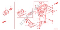 POMPA OLIO/SCOLO OLIO per Honda JAZZ 1.3LX 5 Porte 5 velocità manuale 2012