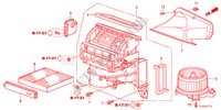 SOFFIATORE RISCALDATORE(RH) per Honda JAZZ 1.4EXL 5 Porte 5 velocità manuale 2012