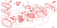 SPECCHIETTO(COMANDO REMOTO) per Honda JAZZ 1.2S 5 Porte 5 velocità manuale 2012