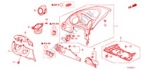 ABBELLIMENTO STRUMENTI(LATO GUIDATORE)(LH) per Honda JAZZ HYBRID IMA-H 5 Porte pieno automatica 2012