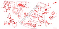 ABBELLIMENTO STRUMENTI(LATO PASSEGGERO)(LH) per Honda JAZZ HYBRID IMA-S 5 Porte pieno automatica 2012