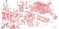 BLOCCO CILINDRO/SCODELLO OLIO per Honda JAZZ HYBRID IMA-S    TEMP TIRE 5 Porte pieno automatica 2012