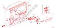 FODERAMENTO PORTIERA ANT.(LH) per Honda JAZZ HYBRID IMA-H 5 Porte pieno automatica 2012