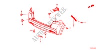 PARAURTI POSTERIORE per Honda JAZZ HYBRID IMA-S 5 Porte pieno automatica 2012