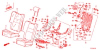 SEDILE POSTERIORE(D.)(CUOIO) per Honda JAZZ HYBRID IMA-H 5 Porte pieno automatica 2012