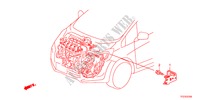 TIRANTE CABLAGGIO FILO MOTORE per Honda JAZZ HYBRID IMA-H    TEMP TIRE 5 Porte pieno automatica 2012