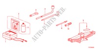 UTENSILE/CRICCO per Honda JAZZ HYBRID IMA-S 5 Porte pieno automatica 2012