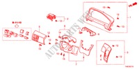 ABBELLIMENTO STRUMENTI(LATO GUIDATORE) per Honda ODYSSEY LX 5 Porte 5 velocità automatico 2011
