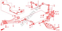 BRACCIO INFERIORE POST. per Honda ODYSSEY EXL 5 Porte 5 velocità automatico 2011