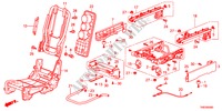 COMPONENTI SEDILE MEDIO(CENTRO) per Honda ODYSSEY EXL 5 Porte 5 velocità automatico 2011