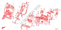COMPONENTI SEDILE POST.(D.) per Honda ODYSSEY LX 5 Porte 5 velocità automatico 2011
