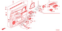 FODERAMENTO PORTIERA ANT. per Honda ODYSSEY LX 5 Porte 5 velocità automatico 2011