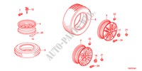 PNEUMATICO/DISCHI RUOTE per Honda ODYSSEY EXL 5 Porte 5 velocità automatico 2011