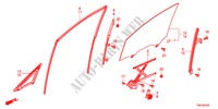 SPORTELLI PORTIERE ANT./REGOLATORE per Honda ODYSSEY TOURING 5 Porte 6 velocità automatico 2011