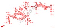 TELAIO SERVO FRONTE/TRAVE POSTERIORE per Honda ODYSSEY EXL 5 Porte 5 velocità automatico 2011